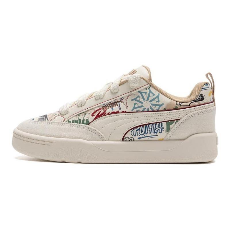 PUMA Park Lifestyle Graffiti Unisex Low-Top Sneakers Beige 405258-02 35.5