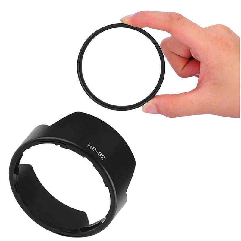 UV Filter HB32 Lens Hood for Nikon 18-140 18-135 18-105 18-70 lens D7500 D7100 D7200 D5600 D5500 D5300 D3400 D3300 D750 D850 D90 HB32 Kit