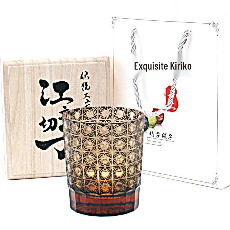 Edo Kiriko Crystal Whiskey Glass
