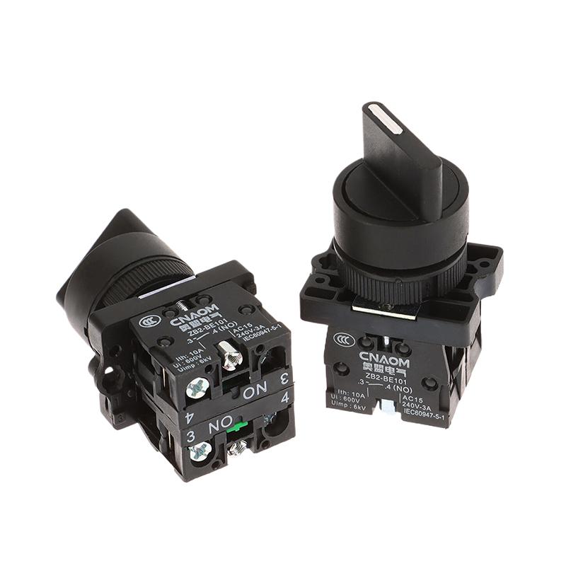 1 Piece 2 3 Position 1No1Nc 1No 2No Latching Self-Lock Momentary Selector Rotary Push Button Switch Xb2-Ed21 Xb2-Ed25 Xb2-Ed33