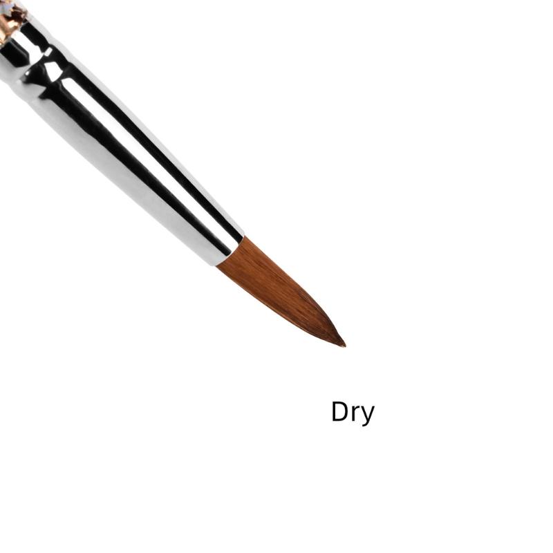 Nail Art Brush Nail Brush for Nail Art for Home Use and Professional Nail Salon Gel Nail Art Brush Clear Acrylic Handle