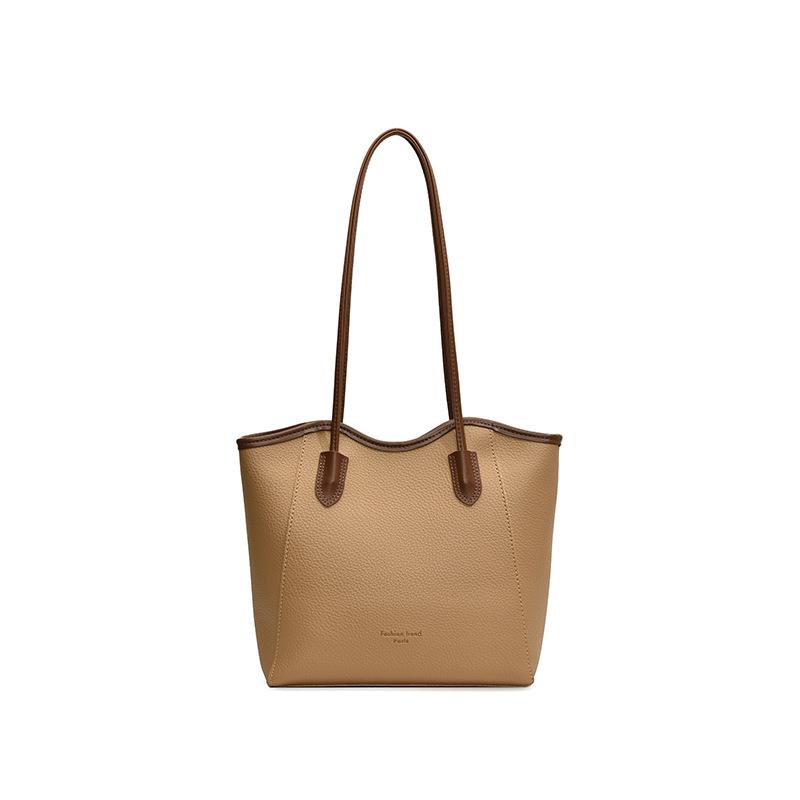 

осень и зима 2025 новая сумка женская сенменг контрастный цвет текстура нишевая сумка на плечо модная и повседневная большая вместимость сумка-тоут