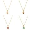 Birthstone Zodiac Necklace With Titanium Steel Pendant For Women And Men