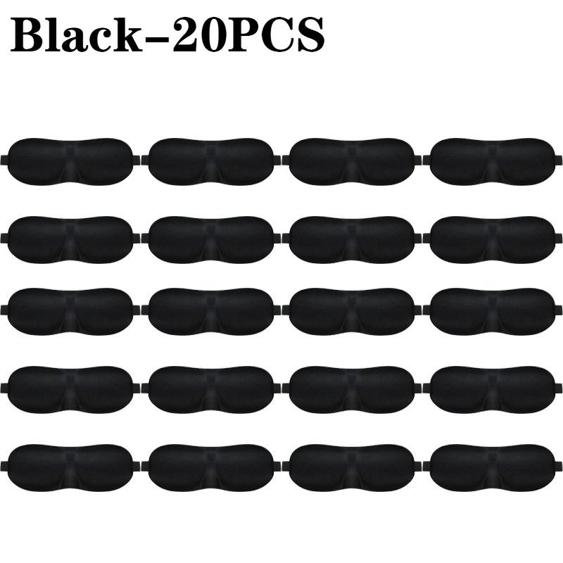 1-50PCS 3D Sleep Eye Mask Unisex Zero Pressure Contour Design Soft Breathable Adjustable Strap for Travel Rest Comfortable