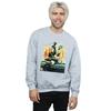 Marvel Schwarzes Sweatshirt mit Katzen-Automotiv für Herren