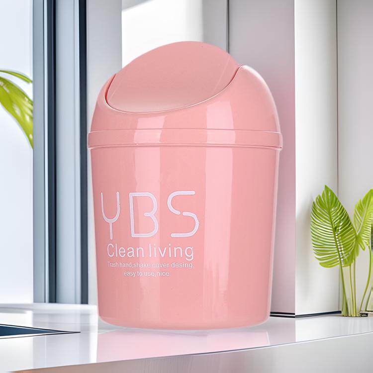 

Compact Covered Trash Can for Home and Office Use фіолетовий