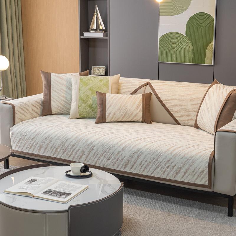 

Подушка для дивана, доступный роскошный стиль, современный высококачественный чехол для четырех сезонов, универсальная скандинавская искусственная кожа, нескользящий кожаный чехол на сиденье, полотенце 70*70cm