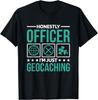 Honestly Officer I_M Just Geocaching_ Geocacher and Geocache Gift Unisex T-Shirt Mens Womens Tees Top