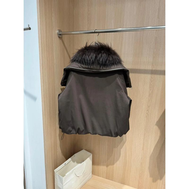 Giacca Invernale Donna Taglia L Collo in Vera Pelliccia di Volpe Giacca Imbottita Larga Calda Parka Cappotti in Piuma