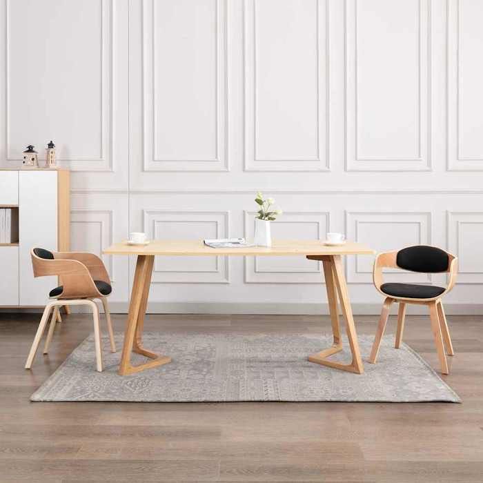 VidaXL 2x Bois Courbé Chaises de Salle à Manger Chaises à Dîner Sièges à Manger Chaises de Repas Chaises de Cuisine Maison 287388