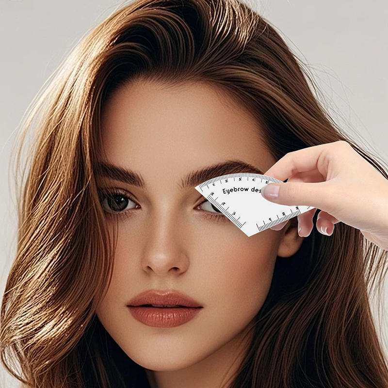 PP Eyebrow Shaping Ruler for Beginners Embroidery Artists Quick Positioning Auxiliary Tool for Eyebrow Drawing Makeup Design