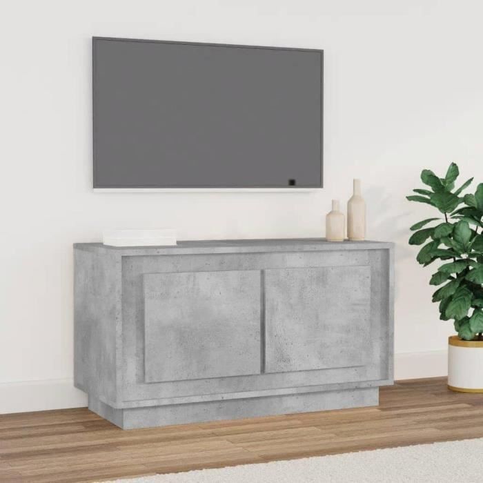VidaXL TV Stand Concrete Grey 80x35x45 Cm Engineered Wood 819856