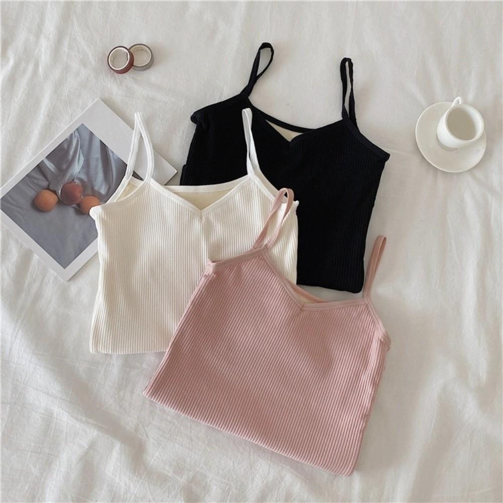 Slim Fit Women Thermal Camisole Thermal Plush Vest Underwear Warm Suspender Vest  Ladies