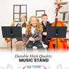 Manhattan Music Stand M48 Symphony Model (Symphony Stand), Black, Set of 6
