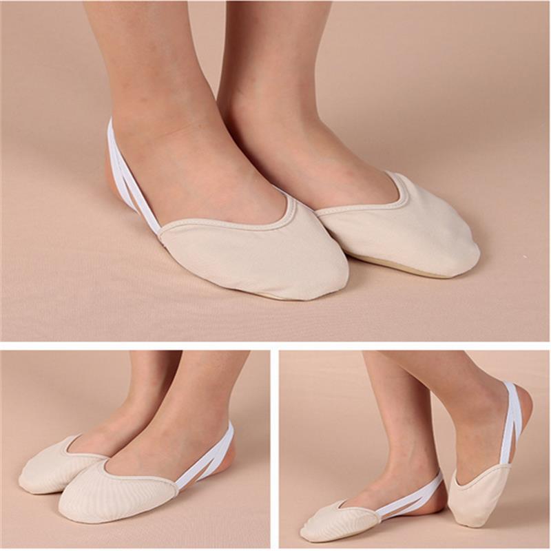 Half Length Rhythmic Gymnastics Equipment Soft Breathable Socks Knitted Sole Shoes Art Gym Child Adult Dancing Pads Insoles