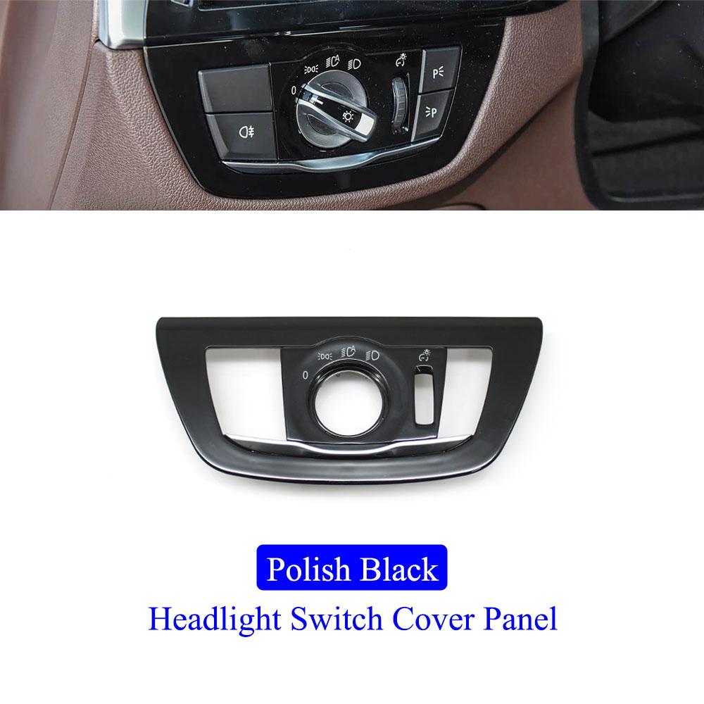 Interior Car Headlight Switch Rotary Knob Light Control Cover Panel Front Rear Foglight Button For BMW G30 G31 G38 F90 G32