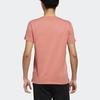 Adidas Neo Ribbed Crew Neck Printed T-Shirt Men Tops Pink FK9916