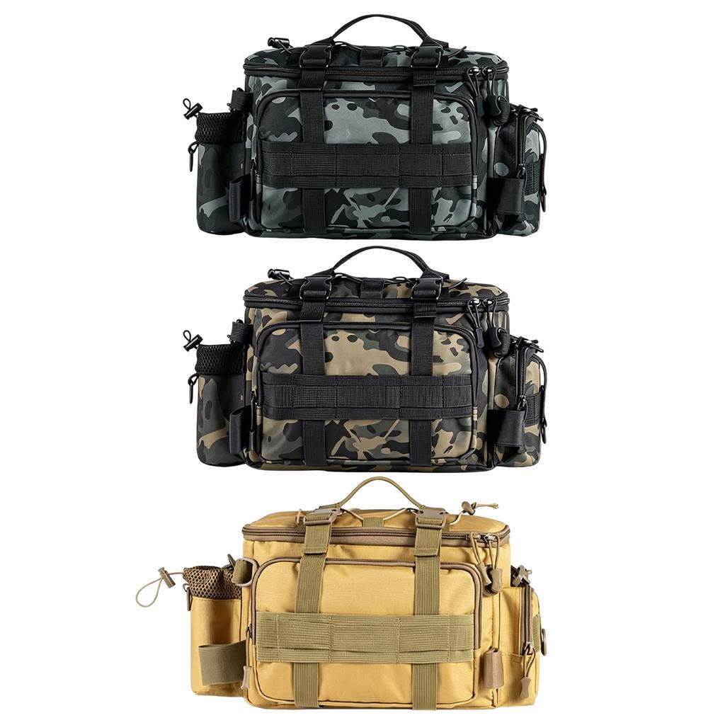 Fishing Tackle Bag Water- Saltwater & Freshwater Fishing Bags Gear Storage Bags for Camping Hunting Hiking and Travel
