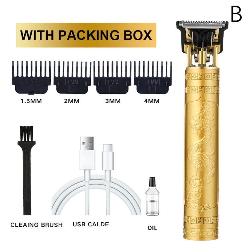 

Триммер для мужчин, беспроводные машинки для стрижки волос с набором инструментов для направляющих гребней