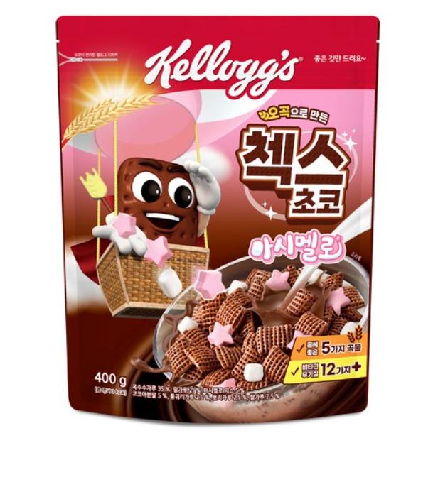 Chex Choco Multigrain Cereal 570g + Korean Snack Pack Assortment (4 Types)