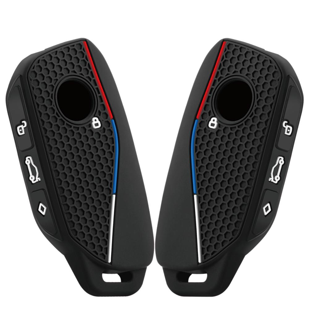 Silicone Holder Key Cover Accsesories Car Key Case Keychain For Bmw Series 7 735I 740Li X7 X1 U11 I7 G07 Lci Xm