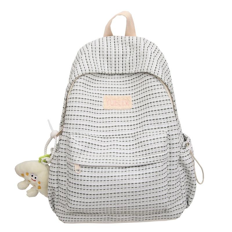 Spring New Style Junior High School Student Backpack for Girls, Fashionable and Simple High School and College Student Double Shoulder Bag