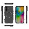 For iPhone 16 Plus Magnetic Case Butterfly Armor Hollow Heat Dissipation PC+TPU Phone Cover