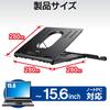 Elecom Laptop 8 Smartphone Stand Compatible with Inch Folded Width 280 X Depth 280 X Height 26 Load 10 Black Stand, Folding, Stages, Included, ~15.6