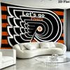 Philadelphia Flyers Logo Wall Tapestry Aesthetic Wall Hanging Printed Fabric Blanket Decorative Tapestries for Bedroom Living Room Home Decor