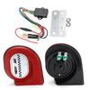 2PCS 18 tone Echo Horns 105dB Surround Dual Snail Horn Waterproof Dustproof Warning Alarm Car Auto Truck Vehicle Horn