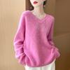 Women's Cashmere Sweater Qinghe Cashmere 30% Cashmere 70% Wool Autumn and Winter Pullover Warm and Fashionable