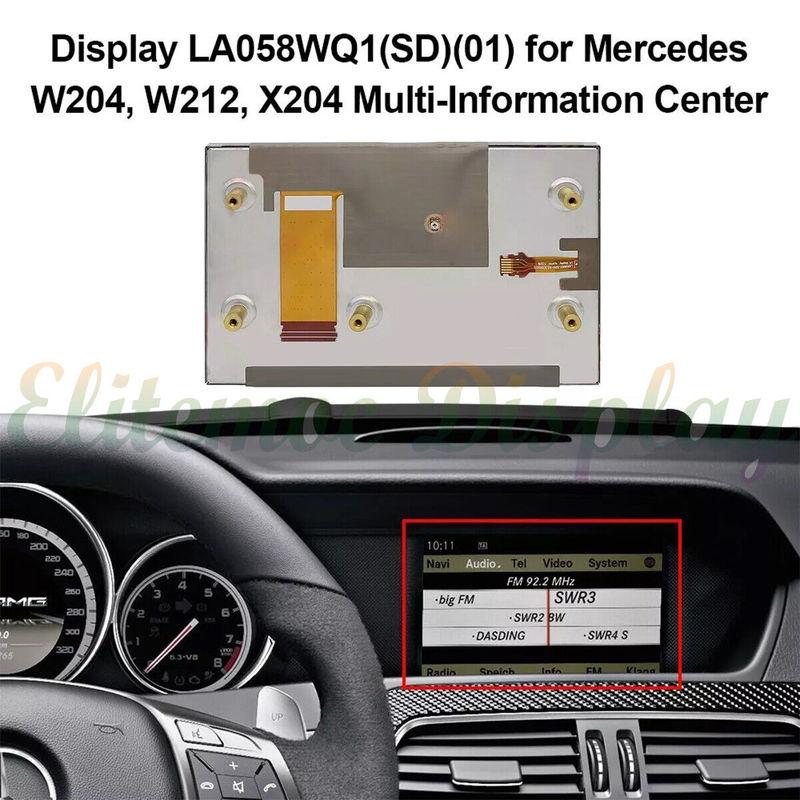 LA058WQ1(SD)(01) 5.8 LCD Display For Mercedes W204 C-Class / W212 E-Class GPS Navigation Screen Replacement