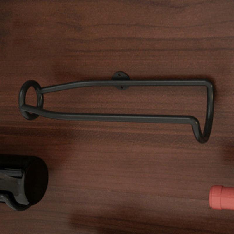 Wall-Mounted Bar Wine Rack Holder Accessories Wine Cellar Beer Champagne Storage Display Iron Metal Support Shelf Stand