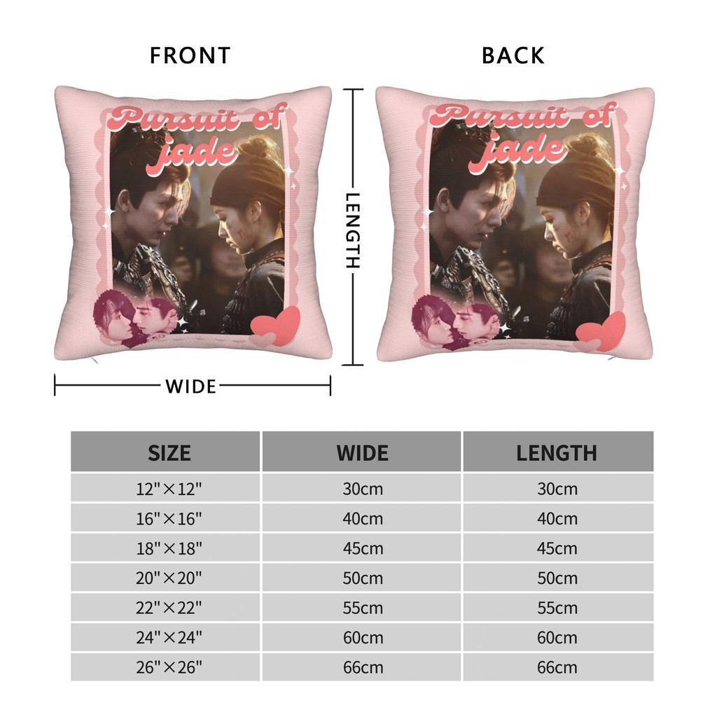 Pursuit Of Jad Chinese Drama Pillowcase Soft Polyester Cushion Cover Decoration Throw Pillow Case Cover Home Zippered 40X40Cm