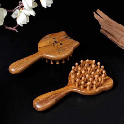 Anti Static Hair Comb Wooden Massage Comb Cute Sandalwood Hair Comb
