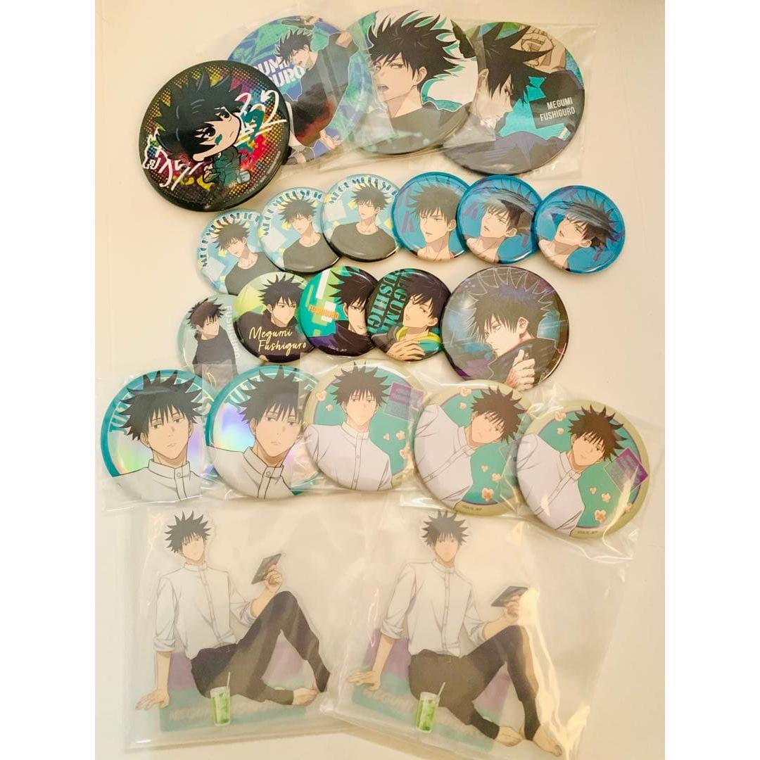 Used Jujutsu Kaisen Megumi Fushiguro Can Badge + Axta Bulk Sale