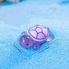10Pcs luminous 3D turtle ornament, colorful translucent plastic ornament, suitable for DIY handicrafts and party gifts
