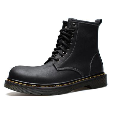 Men Ankle Boots Outdoor Genuine Leather Autumn Spring Non -Slip Walk Male Casual Flats Work Shoes Platform Fashion