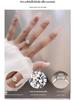 Round Pavé 0.5ct Moissanite Engagement Ring for Women in S925 Sterling Silver