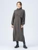 Beams Heart Layered Knit Dress Charcoal One Size (Set Item) Women's
