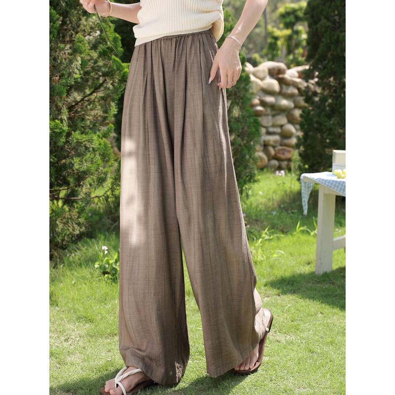 Women s Loose-Fit High-Waist Trousers S