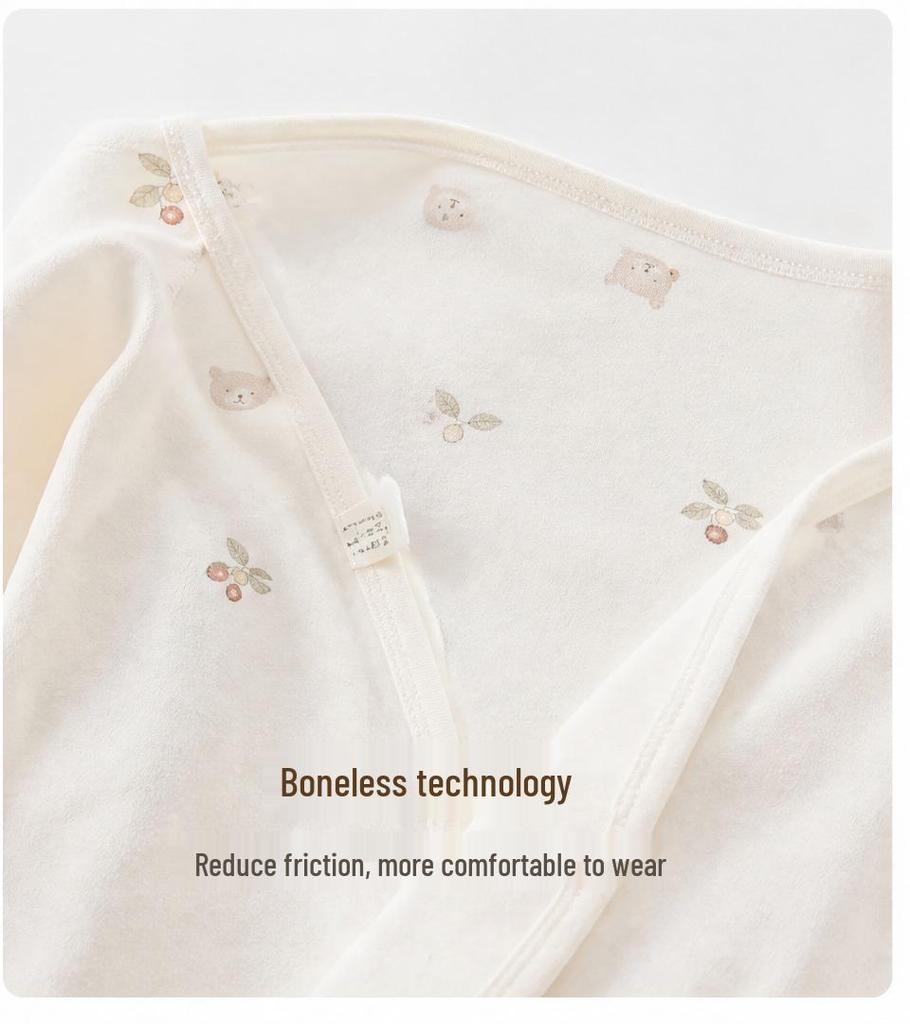 Newborn Baby Pure Cotton Jumpsuit - Breathable, Boneless Butterfly Design