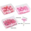 100Pcs Heart Shaped Push Pins Colorful Push Pins Colorful Pushpins Map Pins