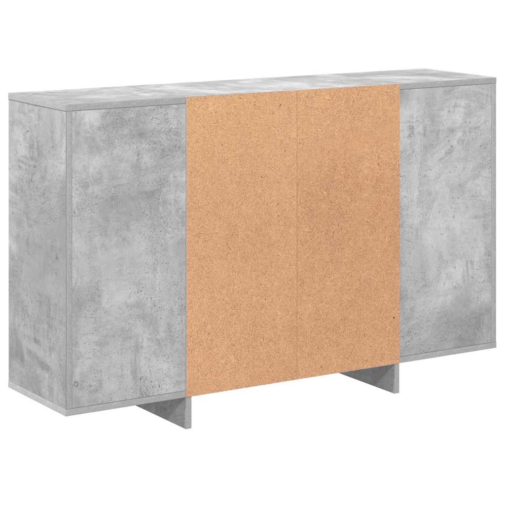 Sideboard Concrete Grey 120 x 30 x 75 cm Particleboard