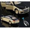 Key Control 1/24 Maybachs S680 Alloy Luxy Car Model Diecasts Metal Vehicles Car Model Simulation Sound Light Childrens Toys Gift