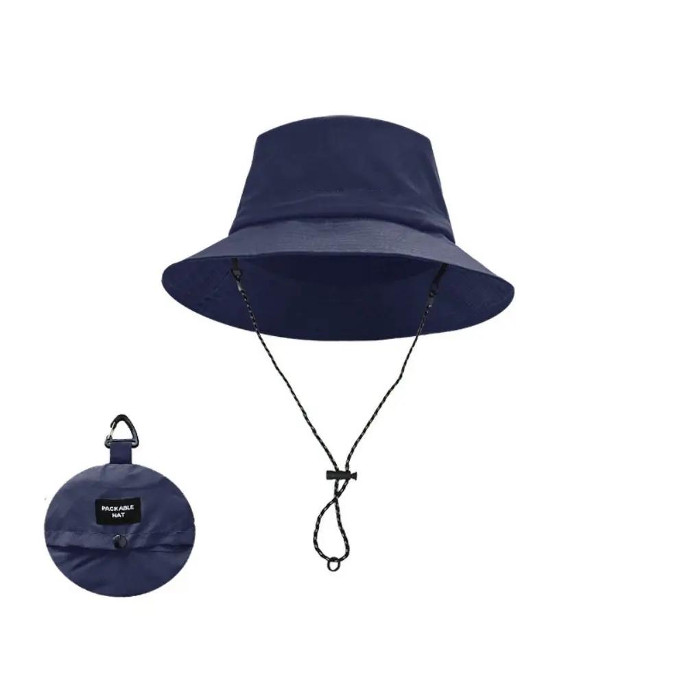 Summer Waterproof Bucket Hat Storage Bag Quick-drying Fishing Cap Sun Protection Portable Panama Cap Camping Hiking