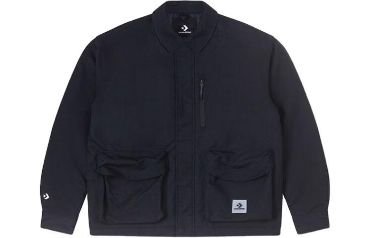 Converse Jackets Men s Black Lapel Moderate Workwear 10025264-A03 XL