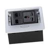 Table Connection Box Conference Room Countertop Desktop Socket Electrical Outlet Strip With 2 Networ