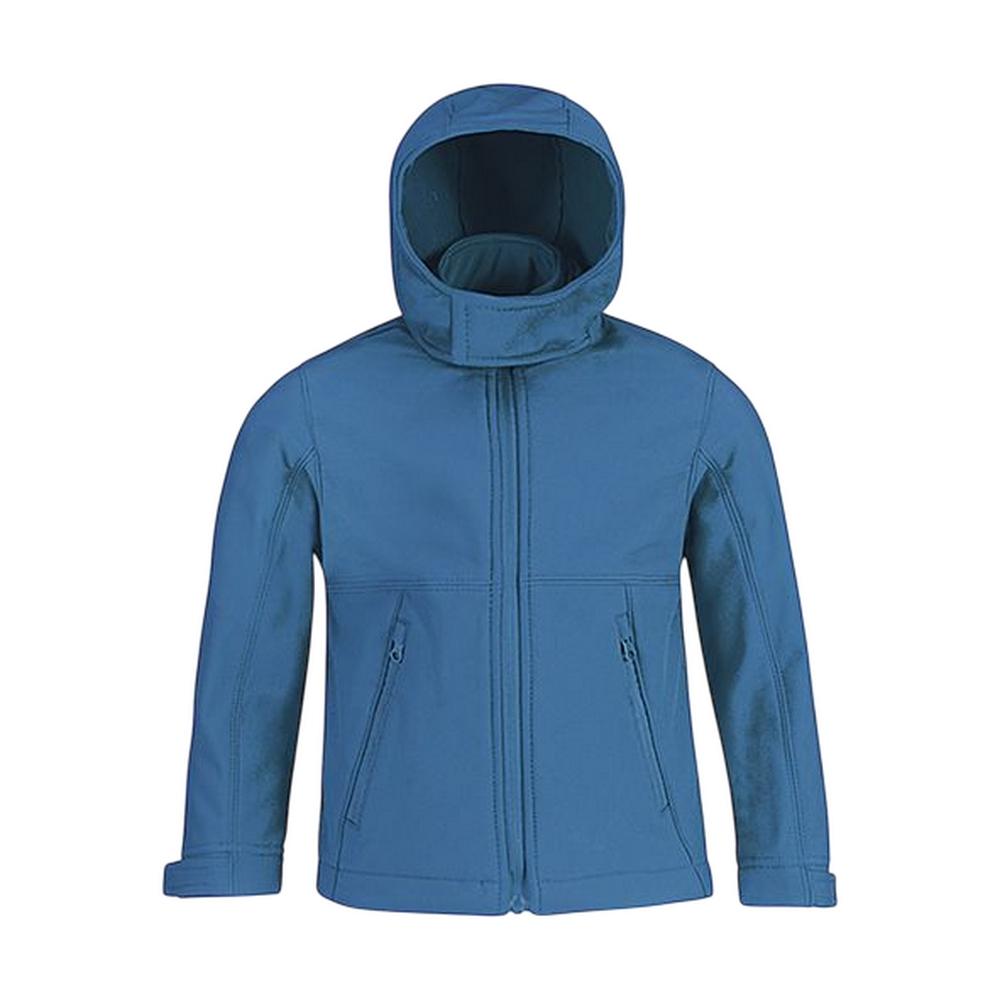 B&C Childrens/Kids Hooded Soft Shell Jacket