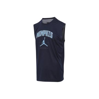 Memphis Grizzlies Buchstaben Rundhals Sportmode Ärmellose Weste Herrenwesten Marineblau HV4748-419